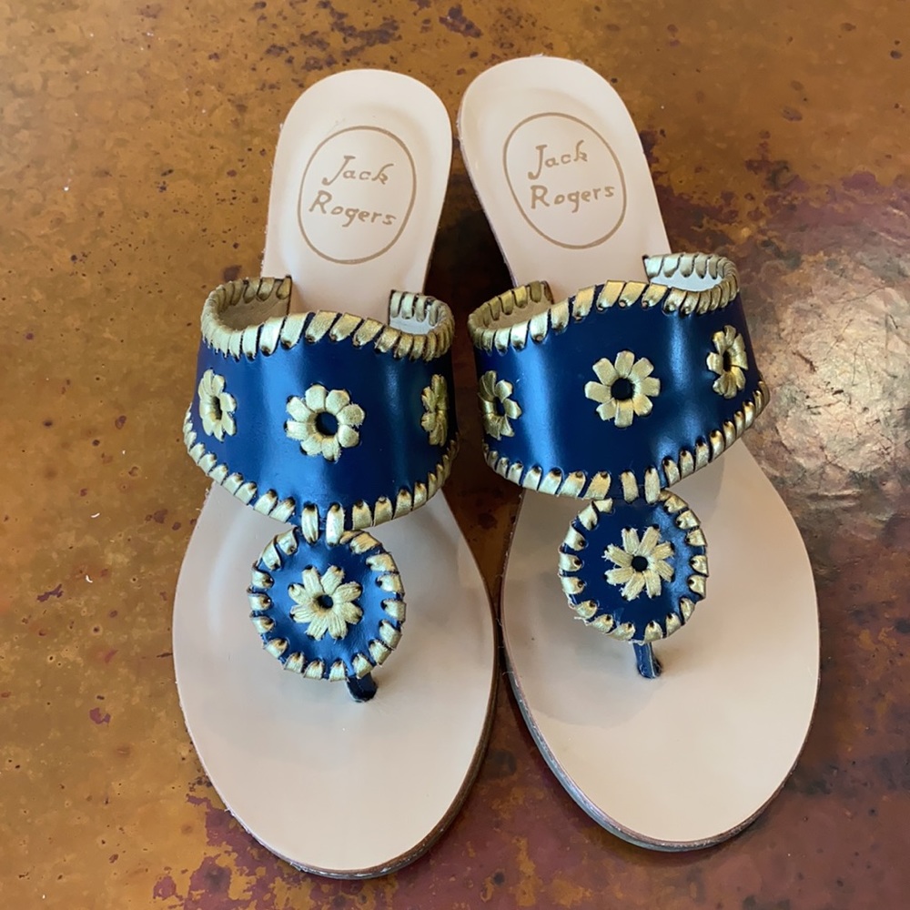 Gorgeous Jack Rogers - Navy/Gold
